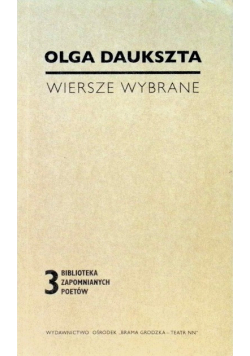 Wiersze wybrane Daukszta Tom 3