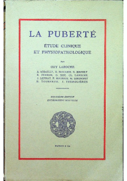 La Puberte etude clinique et physiopathologique
