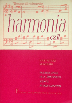 Harmonia Część II Podręcznik dla średnich szkół muzycznych