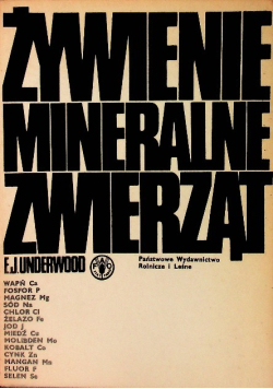 Żywienie mineralne zwierząt