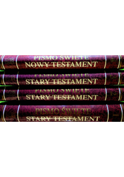 Pismo Święte Stary Testament Tom 1 do 4