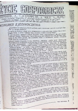 Życie Gospodarcze Dwutygodnik Nr 1 do 24 1949 r.