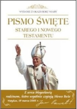Pamiątka Kanonizacji Pismo Święte Starego i Nowego Testamentu