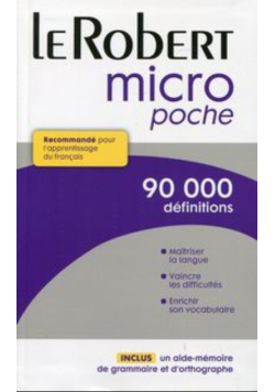 Dictionnaire Le Robert micro poche
