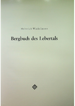 Bergbuch des lebertals
