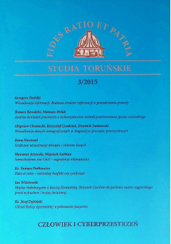 Fides Ratio et Patria. Studia toruńskie 3/15