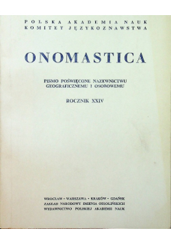 Onomastica Rocznik XLIV