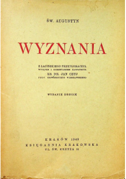 Augustyn Wyznania 1949 r.