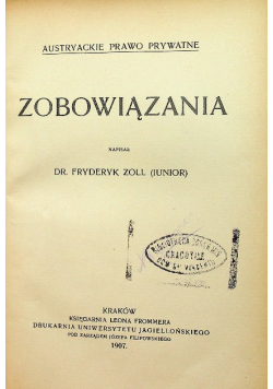 Zobowiązania 1907 r.