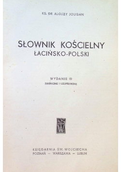 Słownik kościelny łacińsko - polski