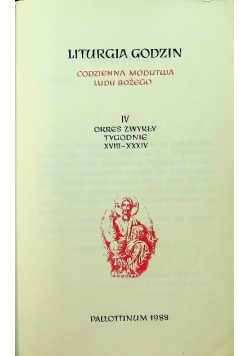 Liturgia godzin Codzienna modlitwa ludu Bożego IV