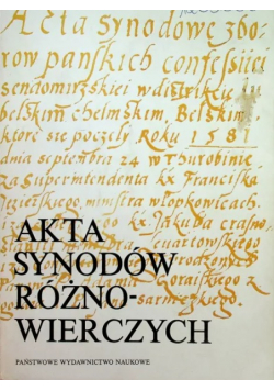 Akta synodów różnowierczych w Polsce Tom II
