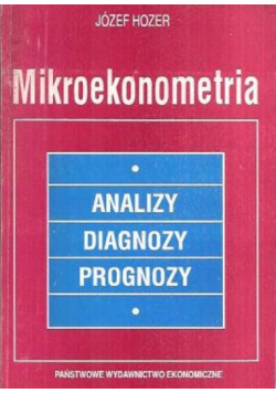 Mikroekonometria Analizy Diagnozy Prognozy