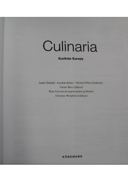 Culinaria. Kuchnie Europy