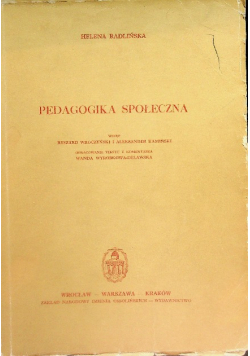Pedagogika społeczna