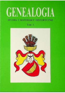 Genealogia studia i materiały historyczne Tom 3