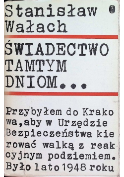 Świadectwo Tamtym Dniom