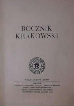 Rocznik krakowski Tom XXXIX