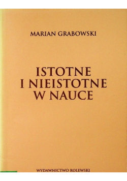 Istotne i nieistotne w nauce