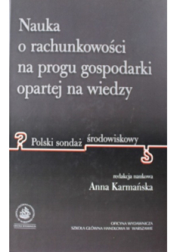 Nauka o rachunkowości na progu gospodarki opartej na wiedzy