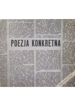 Poezja konkretna dedykacja autora