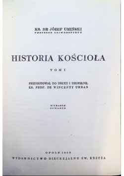 Historia Kościoła Tom I