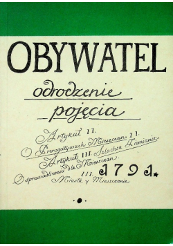 Obywatel  odrodzenie pojęcia