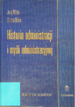 Historia administracji i myśli administracyjnej