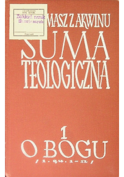 Suma teologiczna 1 O Bogu