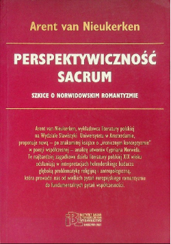 Perspektywiczność sacrum szkice o norwidowskim romantyzmie