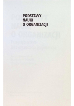 Podstawy nauki o organizacji