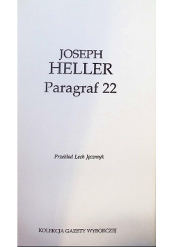 Biblioteka Gazety Wyborczej Tom 39 Paragraf 22