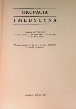 Okupacja i medycyna