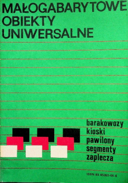 Małogabarytowe obiekty uniwersalne