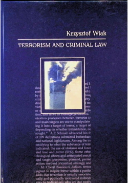 Terrorism and criminal law