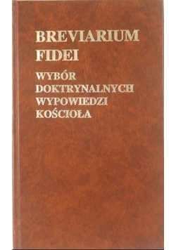 Breviarium fidei Wybór doktrynalnych wypowiedzi kościoła