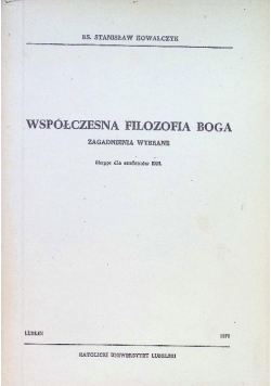 Współczesna filozofia Boga
