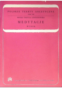 Medytacje Tom VIII Wybór
