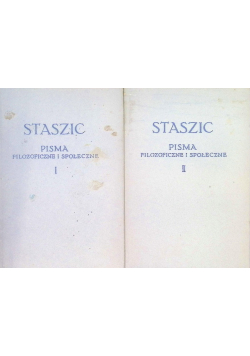 Staszic Pisma filozoficzne i społeczne Tom 1 i 2