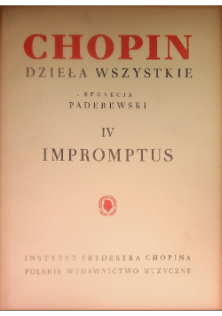 Dzieła wszystkie  Tom IV Impromptus, 1949 r.