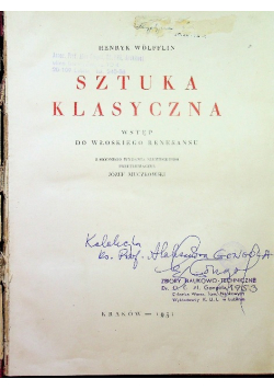 Sztuka klasyczna, 1931 r.