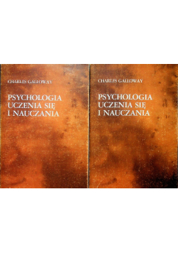 Psychologia uczenia się i nauczania Tom 1 i 2