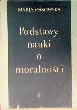 Podstawy nauki o moralności
