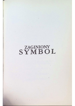Zaginiony symbol