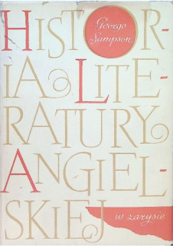 Historia literatury angielskiej w zarysie