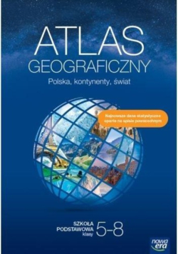 Atlas geograficzny Polska, kontynenty, świat