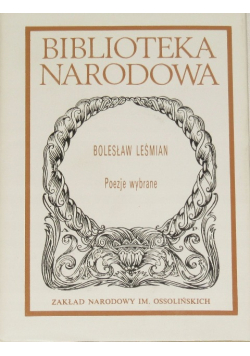 Poezje wybrane