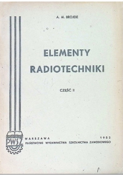 Elementy Radiotechniki Część II