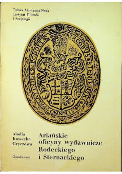 Ariańskie oficyny wydawnicze Rodeckiego i Sternackiego