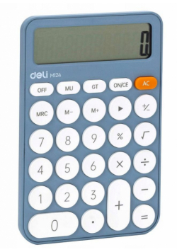 Kalkulator M124 12-pozycyjny niebieski DELI
